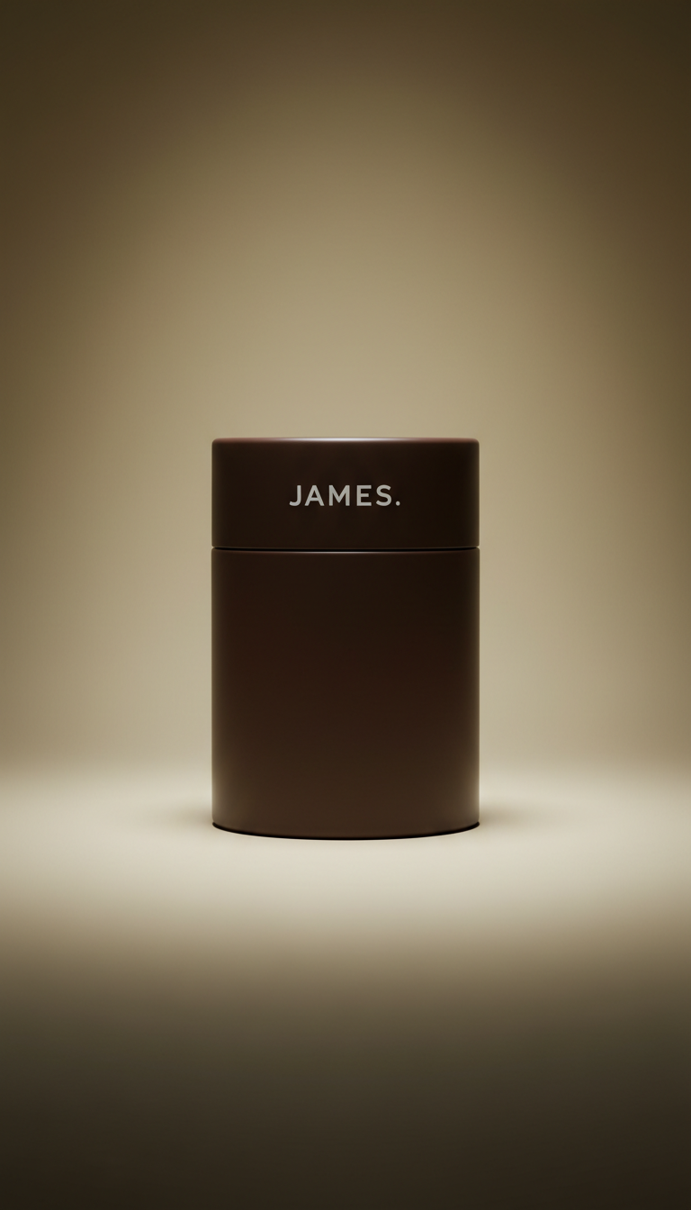 Premium pomade in dark glass jar
